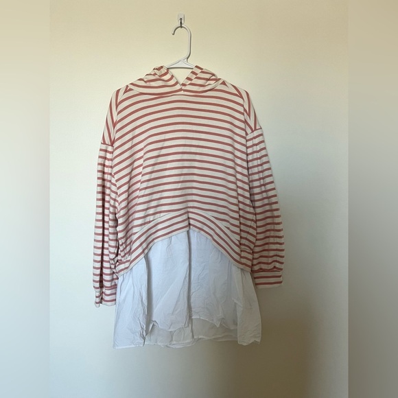 Anthropologie Pilcro Hoodie Shirt Layered Mini Dress - Picture 5 of 17